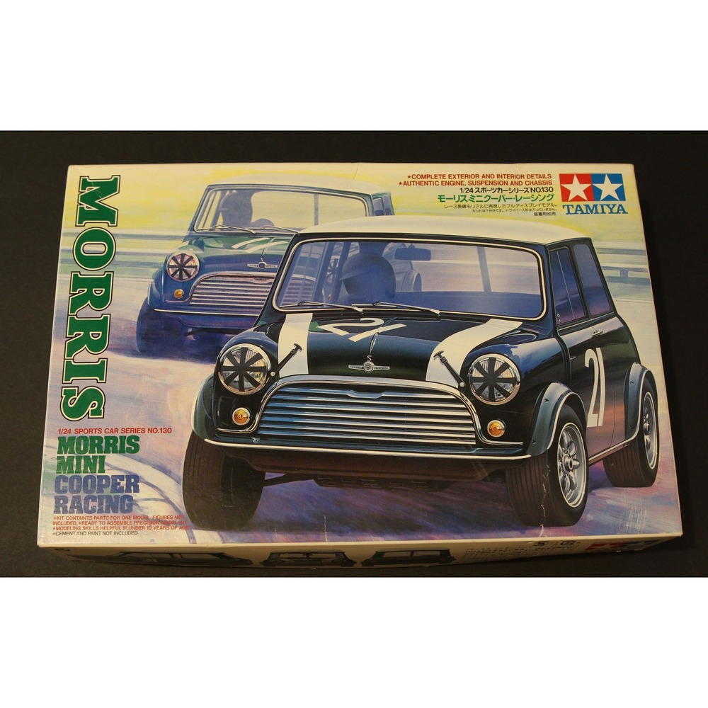 Tamiya Morris Mini Cooper Racing 1/24 Item 24130  New Open Box Complete (M)